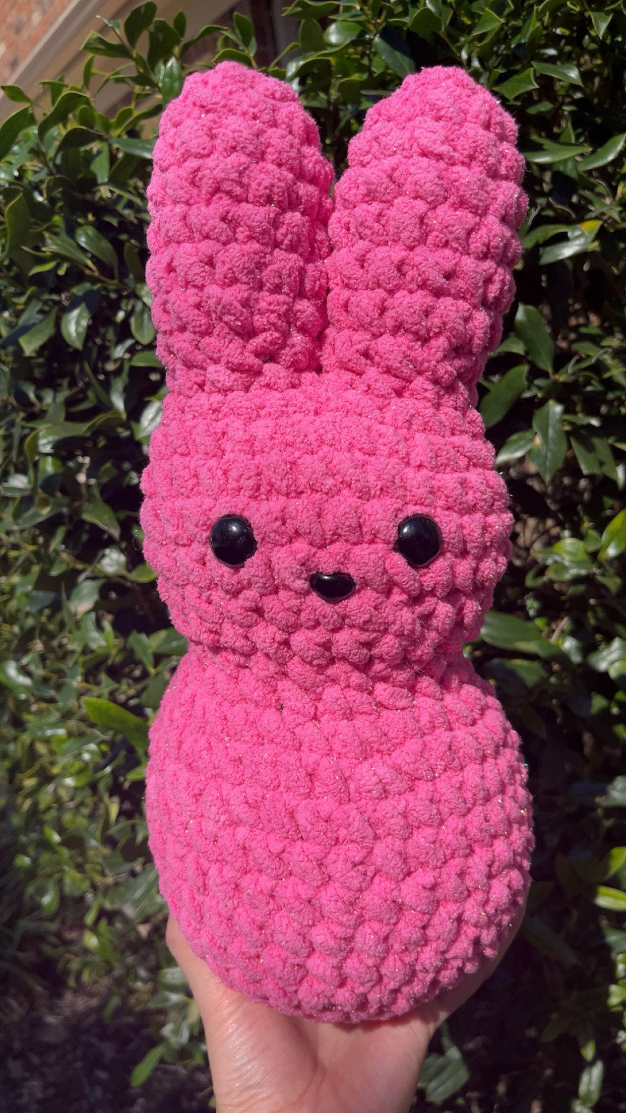 Sparkly Jumbo Peep Bunny Plush