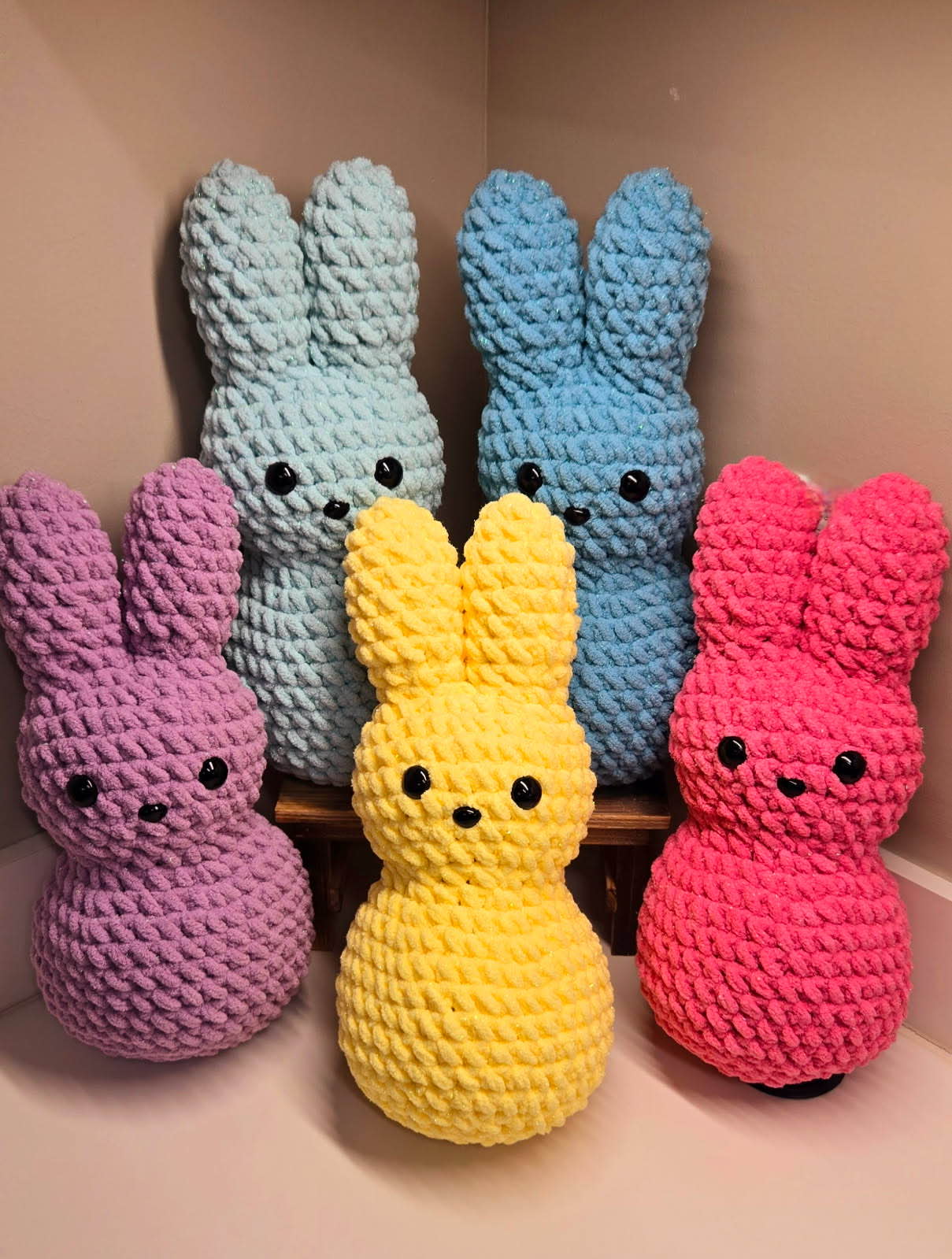 Sparkly Jumbo Peep Bunny Plush